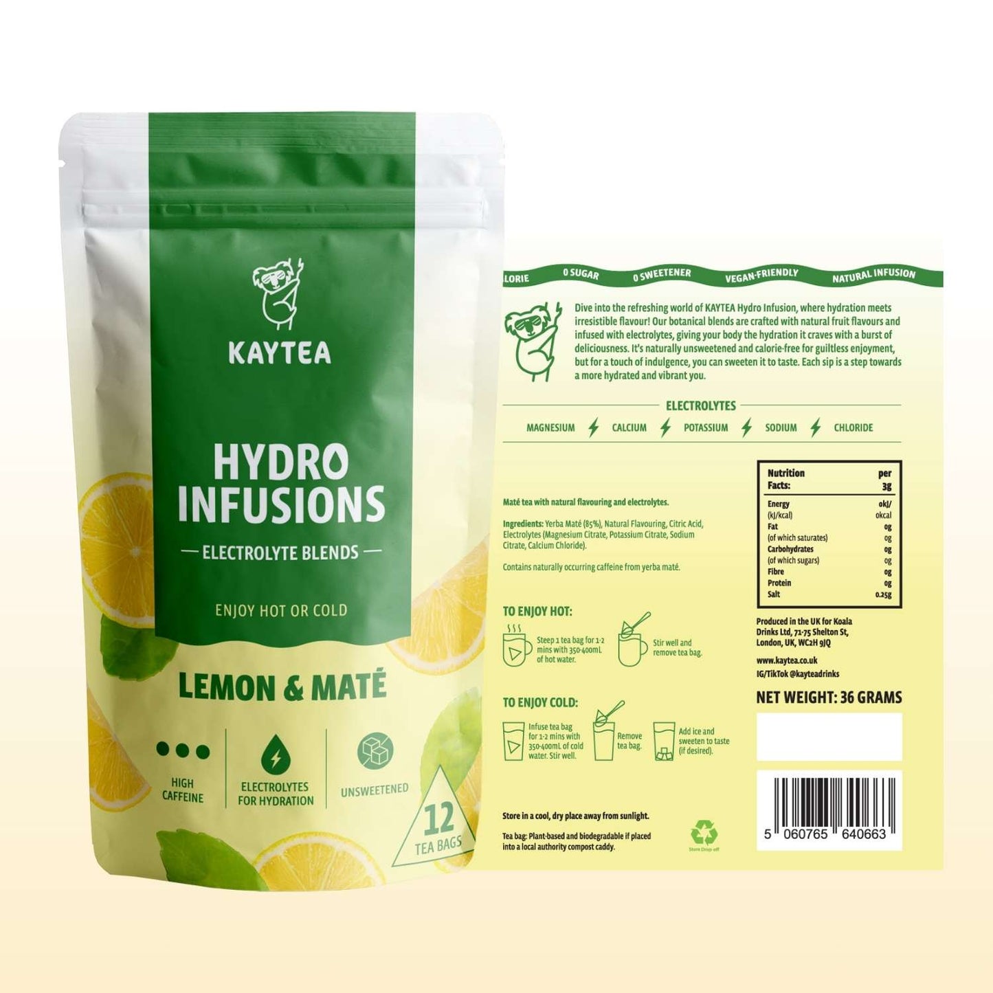 Hydro Infusions - Lemon & Mate